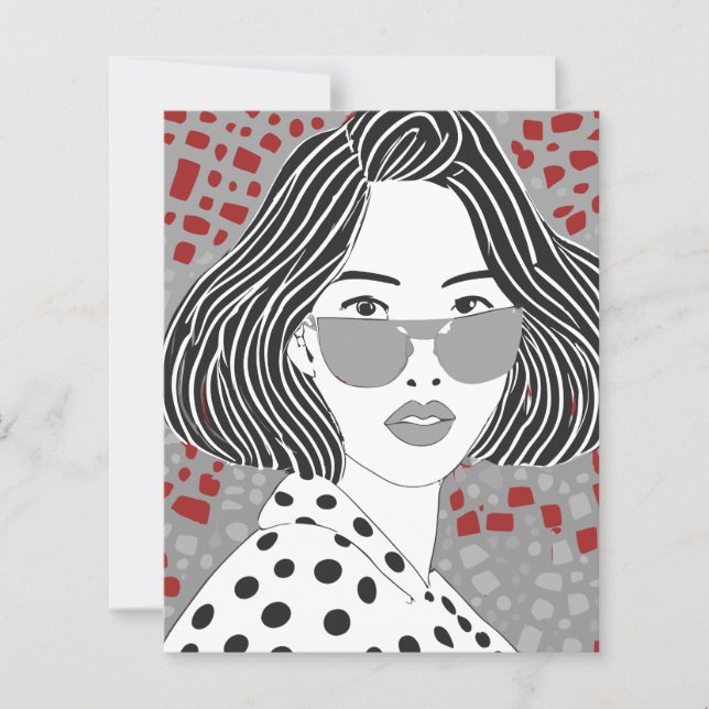 schönes Mädchen | Farbseite (Vorderseite)