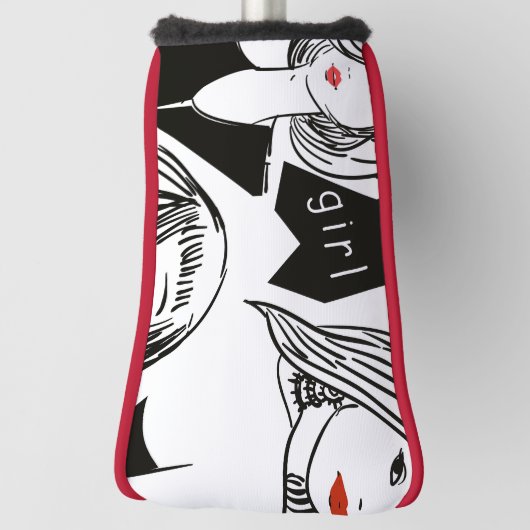 schönes Mädchen Golf Headcover (Rotieren 90)