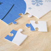 Schönes Mädchen Hallo Winter Puzzle (Seite)