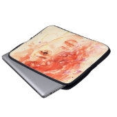Schönes Mädchen in Wasserfarbe Laptopschutzhülle (Vorne Knopf)