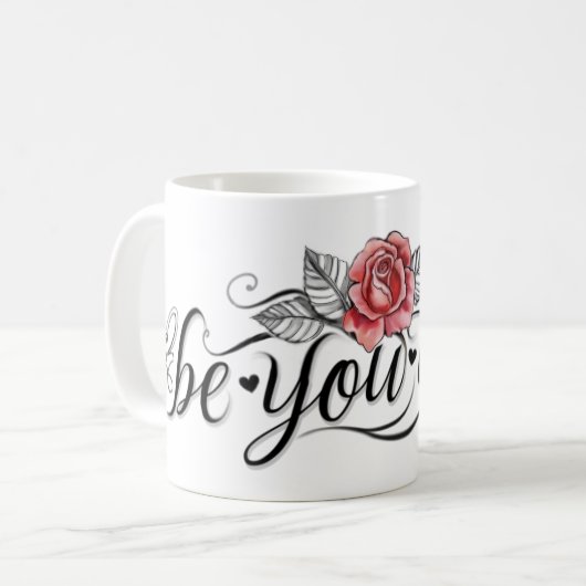 Schönes Mädchen Kaffeetasse (Vorderseite Links)