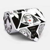 schönes Mädchen Krawatte (Gerollt)