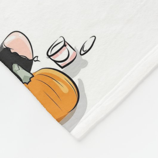 Schönes Mädchen mit braunen Haar Farbpumpen Fleecedecke (Ecke)