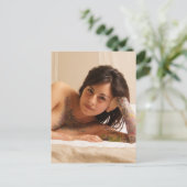 Schönes Mädchen mit Tattoos Foto Postkarte (Stehend Vorderseite)