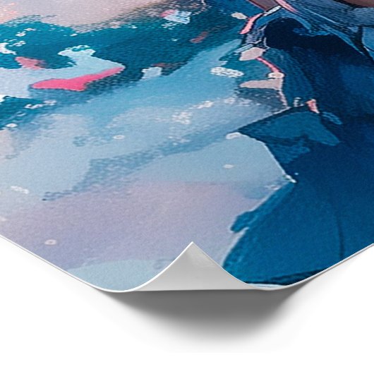 Schönes Mädchen Poster (Ecke)