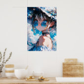 Schönes Mädchen Poster (Küche)