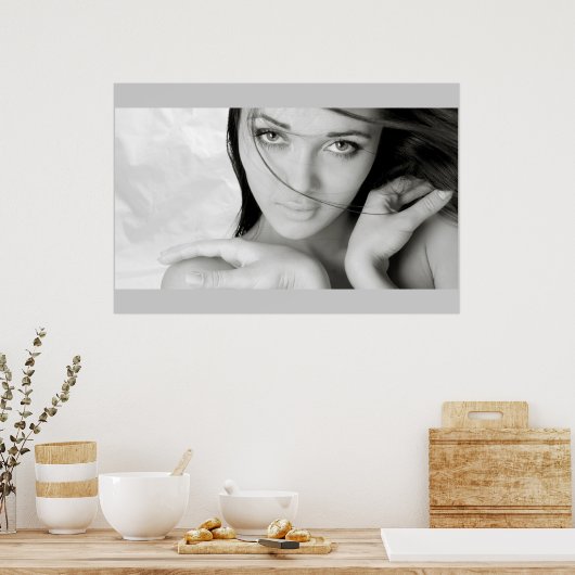 schönes Mädchen Poster (Küche)
