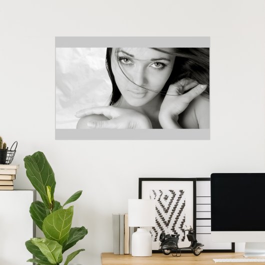 schönes Mädchen Poster (Heimbüro)