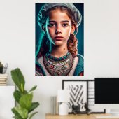 schönes Mädchen Poster (Heimbüro)