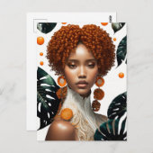 schönes Mädchen Postkarte (Vorne/Hinten)