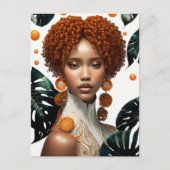 schönes Mädchen Postkarte (Vorderseite)