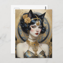 Schönes Mädchen, Postüberquerung Postkarte