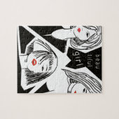 schönes Mädchen Puzzle (Horizontal)