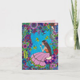 Schönes Mädchen, schöne Geburtstags-Karte - Bella Karte