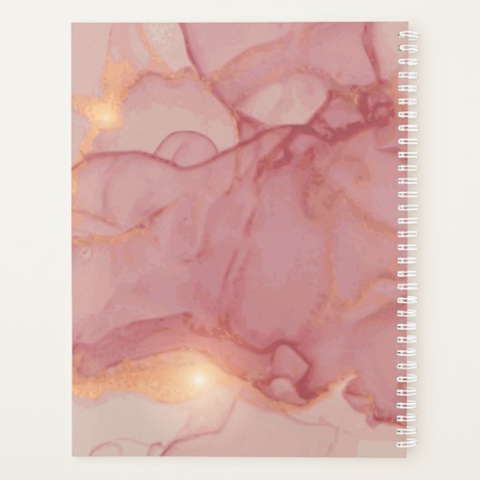 Schönes Mädchen Sie können harte Dinge tun | Monog Planer (Rückseite)