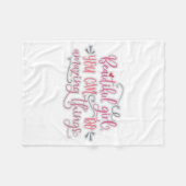 Schönes Mädchen Sie können Phantastischen Dinge tu Fleecedecke (Vorderseite (Horizontal))