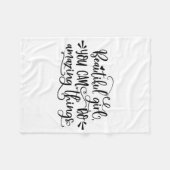 Schönes Mädchen Sie können Phantastischen Dinge tu Fleecedecke (Vorderseite (Horizontal))