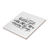 Schönes Mädchen Sie können Phantastischen Dinge tu Fliese (Seite)