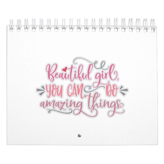 Schönes Mädchen Sie können Phantastischen Dinge tu Kalender (Titelbild)