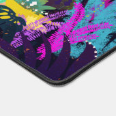 Schönes Mädchen und Leopard Schreibtischunterlage (Ecke)