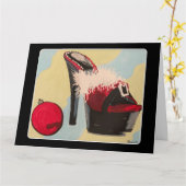 Schönes Mädchen Weihnachten 2020 Gemälde auf einem Karte (Gelbe Blume)