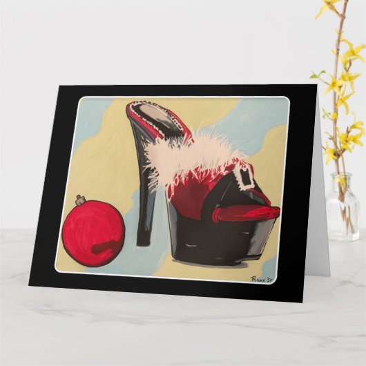 Schönes Mädchen Weihnachten 2020 Gemälde auf einem Karte (Gelbe Blume)