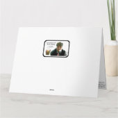 Schönes Mädchen Weihnachten 2020 Gemälde auf einem Karte (Rückseite)