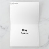 Schönes Mädchen Weihnachten 2020 Gemälde auf einem Karte (Innenseite)