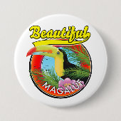 Schönes Magaluf, Toucan-Logo Button (Vorderseite)