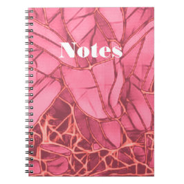 Schönes Magenta Floral-Notebook Notizblock