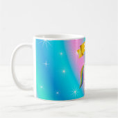 Schönes magisches Einhorn mit Regenbogenmane Kaffeetasse (Links)