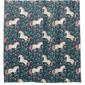 Schönes magisches Einhorn-Muster Duschvorhang (Vorderseite)