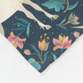 Schönes magisches Einhorn-Muster Fleecedecke (Ecke)