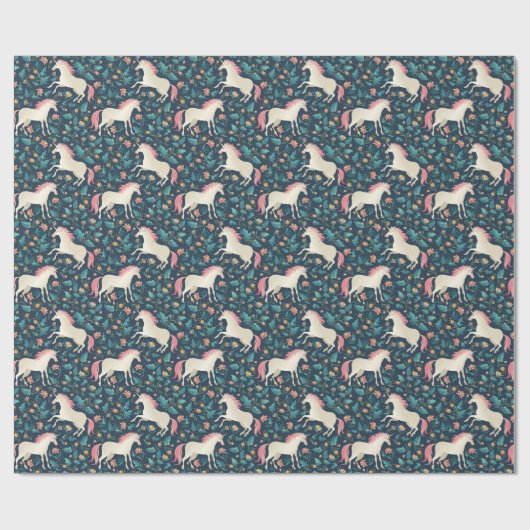 Schönes magisches Einhorn-Muster Geschenkpapier (Flach)