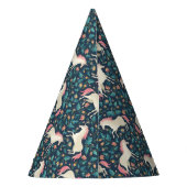 Schönes magisches Einhorn-Muster Partyhütchen (Rückseite)