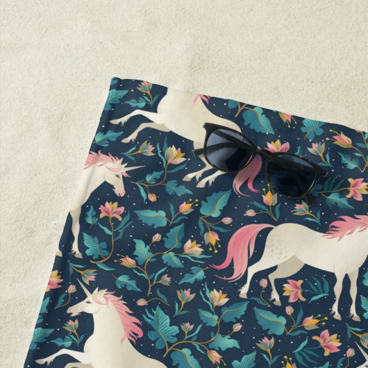 Schönes magisches Einhorn-Muster Strandtuch (Beispiel)