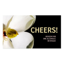 Schönes Magnolia Wedding Drink Ticket