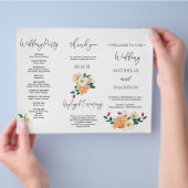 Schönes Magnolische Blume-Eheprogramm Flyer (Hand)