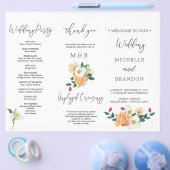 Schönes Magnolische Blume-Eheprogramm Flyer (Einzeln)