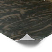 Schönes Maine Coon Cat Preening Foto Poster (Ecke)