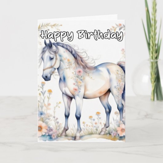 Schönes majestätisches Pferd Karte (Vorderseite)