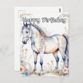 Schönes majestätisches Pferd Postkarte (Vorne/Hinten)