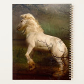 Schönes majestätisches Weißes Pferd Planer (Rückseite)