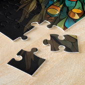 Schönes majestic Peacock Couple Cushion Puzzle (Seite)