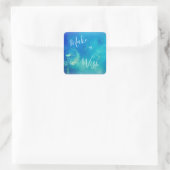 Schönes Make a Wish Lucky Dandelion Blue Sticker (Tasche)