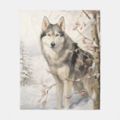 Schönes Malamute Fleecedecke (Vorderseite)