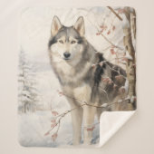 Schönes Malamute Sherpadecke (Vorderseite)