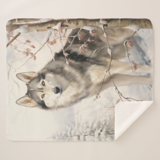 Schönes Malamute Sherpadecke (Vorderseite (Horizontal))