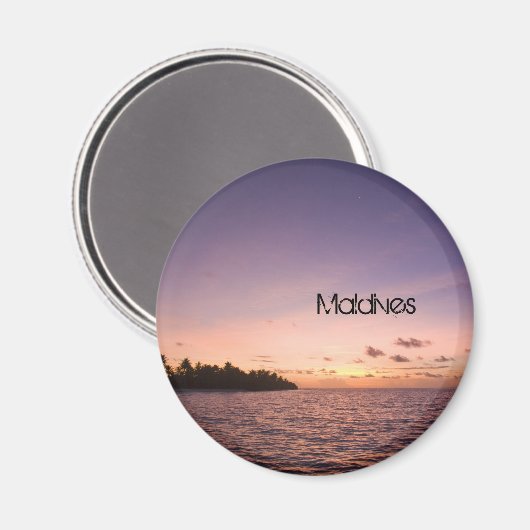 Schönes Malediven Beach Magnet (Vorderseite/Rückseite)