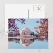 Schönes malerisches Foto von Jefferson Memorial Postkarte (Vorne/Hinten)